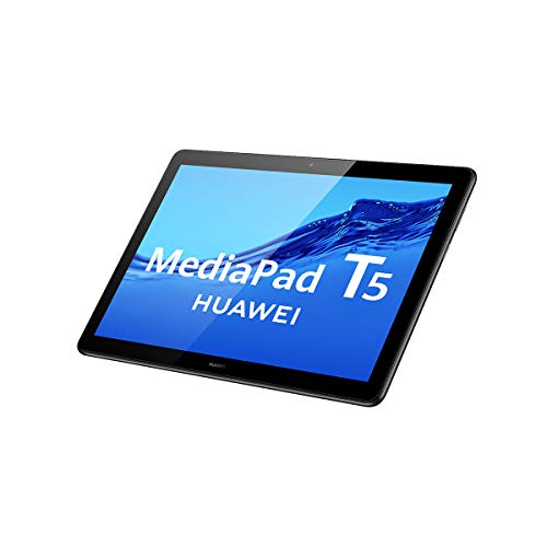 HUAWEI MediaPad T5 - Tablet de 10.1" FullHD (Wifi, RAM de 4GB, ROM de 64GB, Android 8.0, EMUI 8.0), Color Negro HUAWEI MediaPad T5 - Tablet de 10.1" FullHD (Wifi, RAM de 4GB, ROM de 64GB, Android 8.0, EMUI 8.0), Color Negro