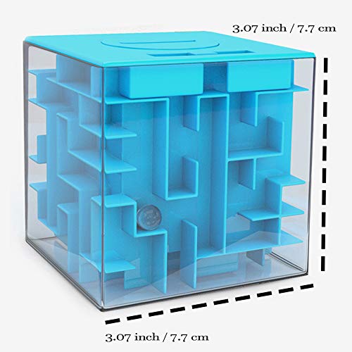 Huchas Originales aGreatLife Caja Money Maze Laberinto De Dinero | Cubo Puzzle Rompecabezas | Idea Original Para Regalar A Niños Y Adultos | Kit De Recompensa Reutilizable | Laberinto Con Sorpresa | Lado 7.6 Cm, Azul Huchas Originales aGreatLife Caja Money Maze Laberinto De Dinero | Cubo Puzzle Rompecabezas | Idea Original Para Regalar A Niños Y Adultos | Kit De Recompensa Reutilizable | Laberinto Con Sorpresa | Lado 7.6 Cm, Azul