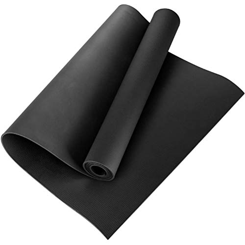 Hughdy - Esterilla de ejercicio de 4 mm, de goma EVA antideslizante, fina Hughdy - Esterilla de ejercicio de 4 mm, de goma EVA antideslizante, fina