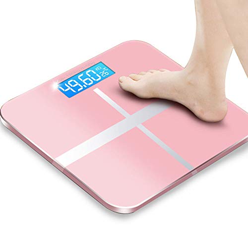 HUIHUAN Báscula de baño de peso corporal digital digital con tecnología Step-On Batería USB Recargable Diseño delgado Pantalla de retroiluminación HUIHUAN Báscula de baño de peso corporal digital digital con tecnología Step-On Batería USB Recargable Diseño delgado Pantalla de retroiluminación