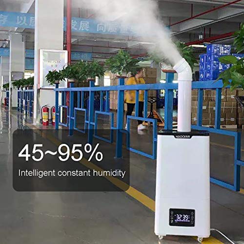 Humidificador Industrial 15L Gran Volumen De Niebla Pulverizador Ultrasónico De Taller De Fábrica con Rueda Universal Móvil Humedad Constante Inteligente