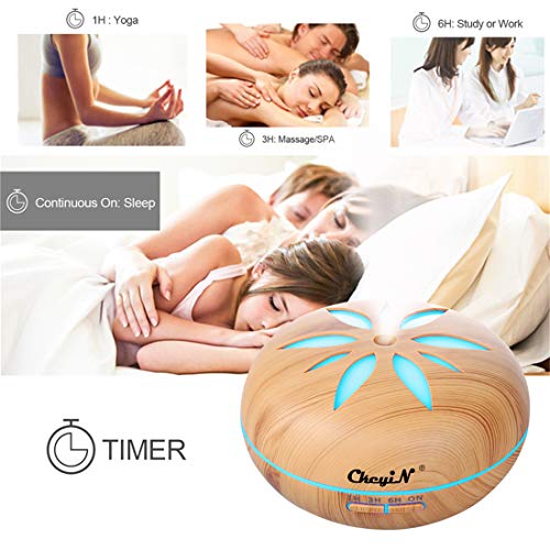 Humidificador Ultrasónico 550ml,Aceites Esenciales Difusor de Aromaterapia Control Remoto -7 Colores+4 Temporizador-Para la Habitación del Bebé/SPA/Yoga/Masaje/Oficina,Etc (A) Humidificador Ultrasónico 550ml,Aceites Esenciales Difusor de Aromaterapia Control Remoto -7 Colores+4 Temporizador-Para la Habitación del Bebé/SPA/Yoga/Masaje/Oficina,Etc (A)