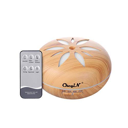 Humidificador Ultrasónico 550ml,Aceites Esenciales Difusor de Aromaterapia Control Remoto -7 Colores+4 Temporizador-Para la Habitación del Bebé/SPA/Yoga/Masaje/Oficina,Etc (A) Humidificador Ultrasónico 550ml,Aceites Esenciales Difusor de Aromaterapia Control Remoto -7 Colores+4 Temporizador-Para la Habitación del Bebé/SPA/Yoga/Masaje/Oficina,Etc (A)