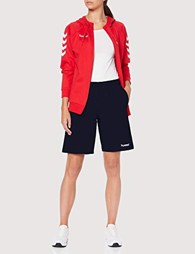 Hummel Mujer Hmlgo Algodón Bermudas Shorts Mujer - Bermudas Shorts para Mujer Bermudas, Mujer, Bermudas, 203532, Azul Marino, M