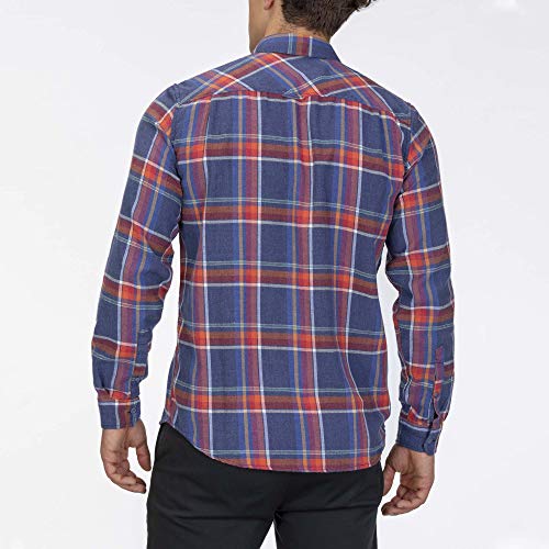 Hurley M Creeper Washed L/S Camisa, Hombre, Gym Blue, S