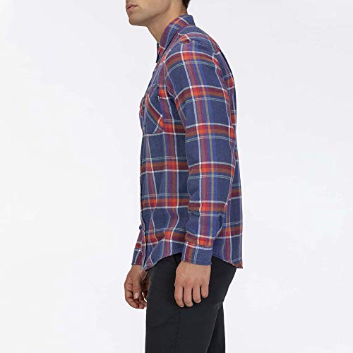 Hurley M Creeper Washed L/S Camisa, Hombre, Gym Blue, S