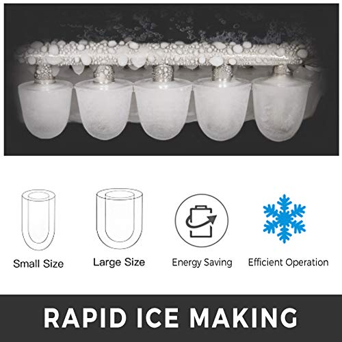 Husuper Máquina de Hielo Portátil 12 KG por 24H Máquina Silenciosa para Hacer Hielo Máquina de Hielo para Casa Portátil Máquina para Hacer Cúbitos de Hielo de 3 Tanques con Pantalla LCD (Negro) Husuper Máquina de Hielo Portátil 12 KG por 24H Máquina Silenciosa para Hacer Hielo Máquina de Hielo para Casa Portátil Máquina para Hacer Cúbitos de Hielo de 3 Tanques con Pantalla LCD (Negro)