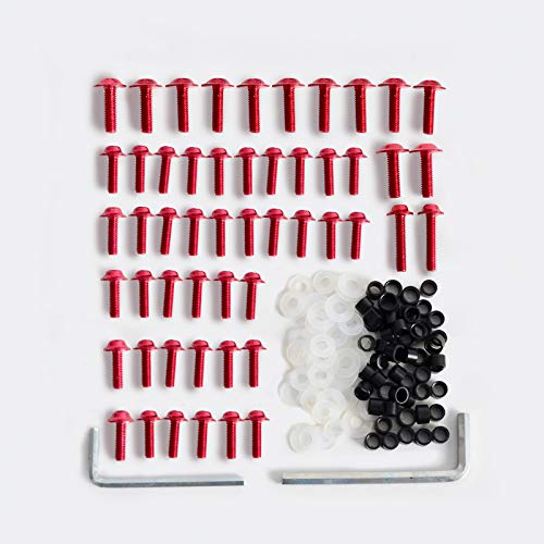 HWH 158pcs Motorcycle Barra de carenado Tornillos de sujeción Tornillo para Ya.MA.MA YZF R6 YZFR6 1999-2002 2000 2001 Cuerpo de Pernos de Aluminio de Aluminio Durable (Color : Gold) HWH 158pcs Motorcycle Barra de carenado Tornillos de sujeción Tornillo para Ya.MA.MA YZF R6 YZFR6 1999-2002 2000 2001 Cuerpo de Pernos de Aluminio de Aluminio Durable (Color : Gold)