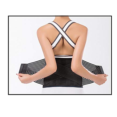 HWZ Waist Trainer Men Women Power Hot Body Gym Shaper Girdle Belt Underbust Control Corset Firm Sports (Black, XXL)