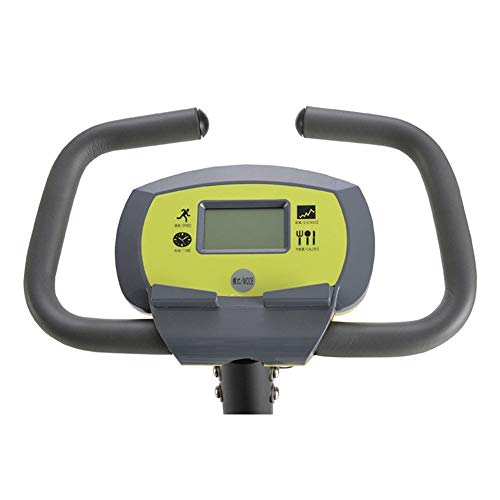 H.yina-Fitness Equipment Bicicleta de Spinning Duradera Tipo X Control magnético Plegable para Interiores Bicicleta de Ejercicio para Oficina Interior Antideslizante (Color: Amarillo)