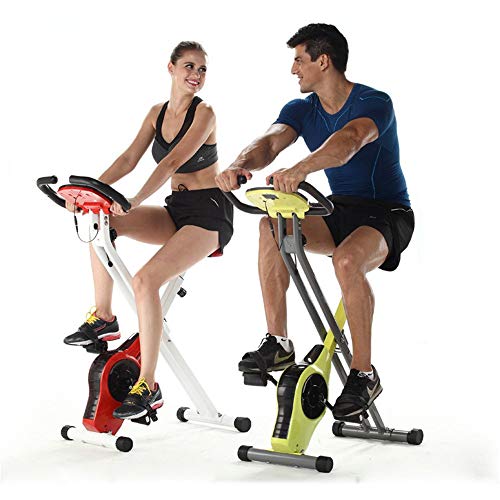 H.yina-Fitness Equipment Bicicleta de Spinning Duradera Tipo X Control magnético Plegable para Interiores Bicicleta de Ejercicio para Oficina Interior Antideslizante (Color: Amarillo) H.yina-Fitness Equipment Bicicleta de Spinning Duradera Tipo X Control magnético Plegable para Interiores Bicicleta de Ejercicio para Oficina Interior Antideslizante (Color: Amarillo)