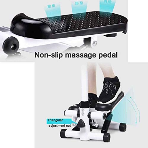 HYJBGGH Máquinas de Step Stepper Fitness Mini Stepper Aerobic con Asas Stepper Twister Ajustable Equipo De Ejercicio De Fitness para Uso En El Gimnasio En Casa (Color : Blanco) HYJBGGH Máquinas de Step Stepper Fitness Mini Stepper Aerobic con Asas Stepper Twister Ajustable Equipo De Ejercicio De Fitness para Uso En El Gimnasio En Casa (Color : Blanco)