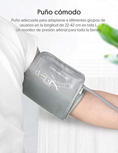 HYLOGY Tensiómetro de Brazo, Monitor de Presión Arterial Digital Automatico con Gran Pantalla Led, Deteccion de Irregular Arritmia, Brazalete 22-42cm, 2x90 Memoria y Recargable Usb HYLOGY Tensiómetro de Brazo, Monitor de Presión Arterial Digital Automatico con Gran Pantalla Led, Deteccion de Irregular Arritmia, Brazalete 22-42cm, 2x90 Memoria y Recargable Usb