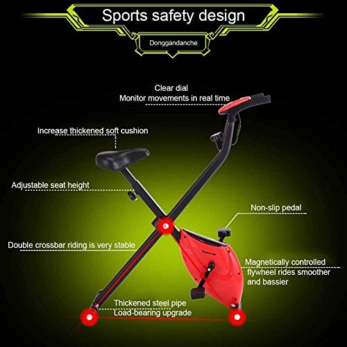 HYM Cubierta Resistencia Magnética Bicicleta Estática electromagnética del Volante for el hogar Ejercicio aeróbico Gimnasia Ajustable del Asiento Plegable for Bicicleta máquina de Entrenamiento