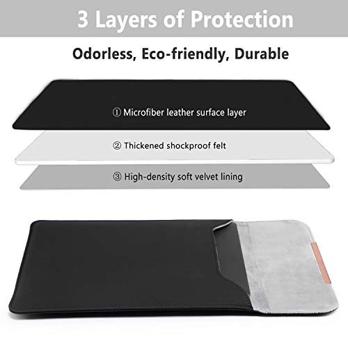 HYZUO 13 Pulgadas Funda Protectora Ordenador Portátil Maletín de Bolsa Compatible con 2020 2019 2018 MacBook Air 13 A2179 A1932/2016-2020 MacBook Pro 13/DELL XPS 13/Surface Pro X 7 6 5 4, Negro HYZUO 13 Pulgadas Funda Protectora Ordenador Portátil Maletín de Bolsa Compatible con 2020 2019 2018 MacBook Air 13 A2179 A1932/2016-2020 MacBook Pro 13/DELL XPS 13/Surface Pro X 7 6 5 4, Negro