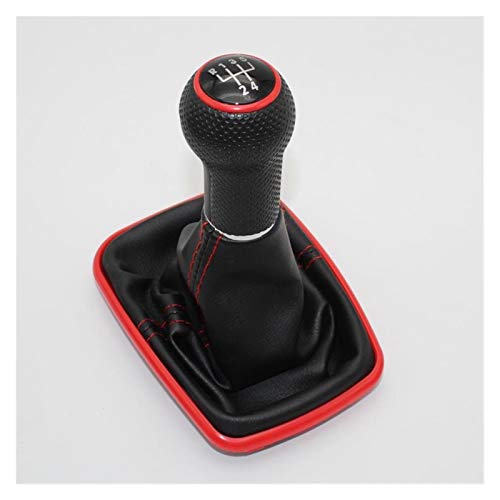 HYZZ Pomo De Cambio para Seat León 2000 2001 para Toledo 1999 2000 2001 Coche De Estilo Coche 5 Velocidad 23 Mm Línea Roja Red Stick Tooth con Bota De Cuero (Color : UN) HYZZ Pomo De Cambio para Seat León 2000 2001 para Toledo 1999 2000 2001 Coche De Estilo Coche 5 Velocidad 23 Mm Línea Roja Red Stick Tooth con Bota De Cuero (Color : UN)