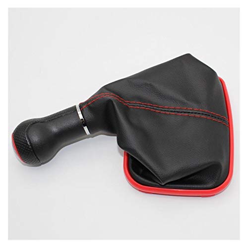 HYZZ Pomo De Cambio para Seat León 2000 2001 para Toledo 1999 2000 2001 Coche De Estilo Coche 5 Velocidad 23 Mm Línea Roja Red Stick Tooth con Bota De Cuero (Color : UN) HYZZ Pomo De Cambio para Seat León 2000 2001 para Toledo 1999 2000 2001 Coche De Estilo Coche 5 Velocidad 23 Mm Línea Roja Red Stick Tooth con Bota De Cuero (Color : UN)