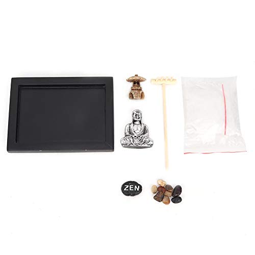 Hztyyier Arena Mesa de Arena Jardín Zen Buddha Rastrillo Arena Caja de Arena Meditación Paisaje artístico Decoración de la Oficina en casa Hztyyier Arena Mesa de Arena Jardín Zen Buddha Rastrillo Arena Caja de Arena Meditación Paisaje artístico Decoración de la Oficina en casa