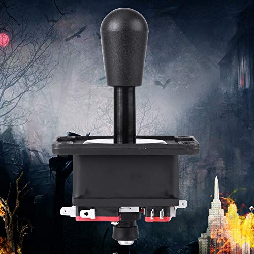 Hztyyier Joystick de Estilo Americano conmutable Desde el Mango Negro elíptico de operación de 8 vías para máquinas de Juegos Arcade