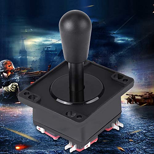 Hztyyier Joystick de Estilo Americano conmutable Desde el Mango Negro elíptico de operación de 8 vías para máquinas de Juegos Arcade