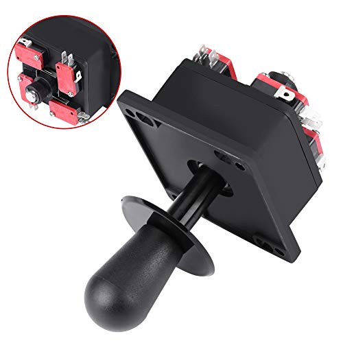 Hztyyier Joystick de Estilo Americano conmutable Desde el Mango Negro elíptico de operación de 8 vías para máquinas de Juegos Arcade