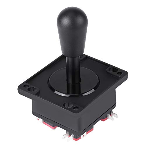 Hztyyier Joystick de Estilo Americano conmutable Desde el Mango Negro elíptico de operación de 8 vías para máquinas de Juegos Arcade