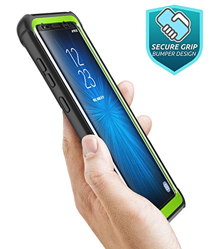 i-Blason Funda Galaxy S9 Plus [Ares] 360 Carcasa Completa Transparente Case con Protector de Pantalla Incorporada para Samsung Galaxy S9 Plus - Verde