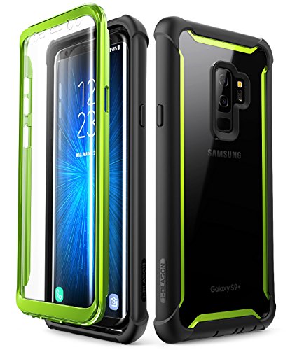 i-Blason Funda Galaxy S9 Plus [Ares] 360 Carcasa Completa Transparente Case con Protector de Pantalla Incorporada para Samsung Galaxy S9 Plus - Verde