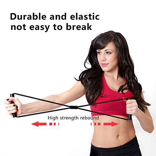 I-WILL Banda de Resistencia 8 Tirar de la Cuerda Elásticos de Fitness Ejercicio Muscular Cuerda de Tubo de Yoga Tube para Terapia Física Entrenamiento en Casa Formación para Yoga, Pilates, Tramo I-WILL Banda de Resistencia 8 Tirar de la Cuerda Elásticos de Fitness Ejercicio Muscular Cuerda de Tubo de Yoga Tube para Terapia Física Entrenamiento en Casa Formación para Yoga, Pilates, Tramo