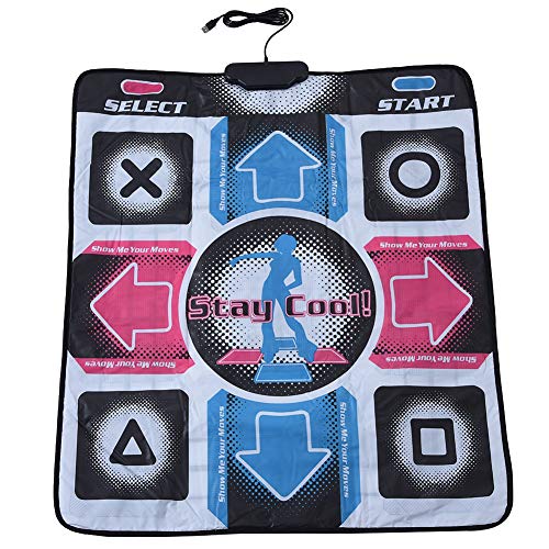 Ichiias Dance Mat Manta Antideslizante Duradera Resistente al Desgaste Baile Step Pad Dancer Blanket con USB para PC