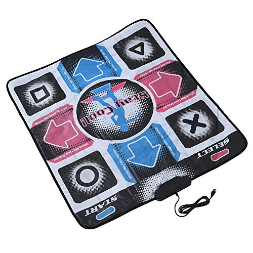 Ichiias Dance Mat Manta Antideslizante Duradera Resistente al Desgaste Baile Step Pad Dancer Blanket con USB para PC