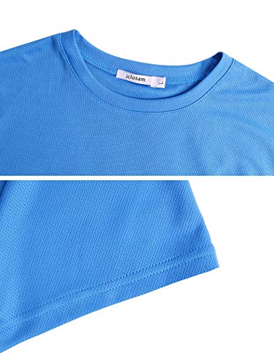 iClosam Paquete 3 Camisetas Deporte Hombre Fitness Casual Seco RáPido T-Shirt Running Yoga Ciclismo iClosam Paquete 3 Camisetas Deporte Hombre Fitness Casual Seco RáPido T-Shirt Running Yoga Ciclismo