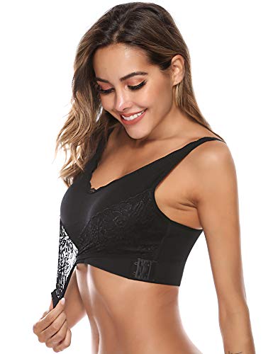 iClosam Sujetador Deportivo Encaje Mujer,Sujetadores Ajustable Bra Deporte Sin Costuras para Gimnasio Yoga Bailar Corriendo Fitness iClosam Sujetador Deportivo Encaje Mujer,Sujetadores Ajustable Bra Deporte Sin Costuras para Gimnasio Yoga Bailar Corriendo Fitness