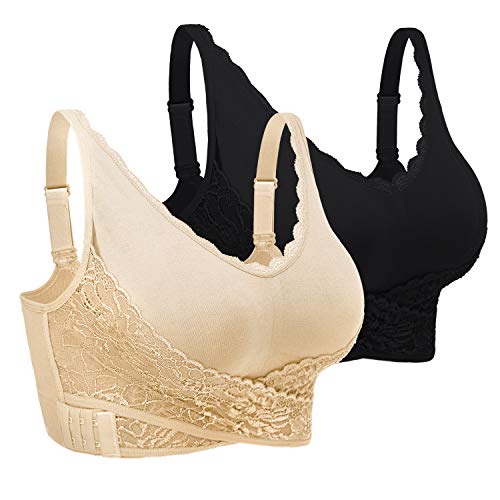 iClosam Sujetador Deportivo Encaje Mujer,Sujetadores Ajustable Bra Deporte Sin Costuras para Gimnasio Yoga Bailar Corriendo Fitness iClosam Sujetador Deportivo Encaje Mujer,Sujetadores Ajustable Bra Deporte Sin Costuras para Gimnasio Yoga Bailar Corriendo Fitness