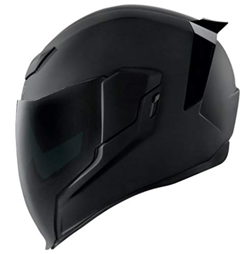 Icon Casco de moto Airflite Rubatone negro mate 2019, talla XL (61) Icon Casco de moto Airflite Rubatone negro mate 2019, talla XL (61)