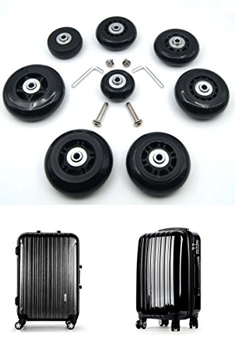 ICTRONIX par de Equipaje, maletín Wheels Rueda de Repuesto para Maleta Equipaje 64mm x 18mm