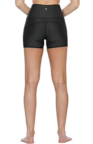 icyzone Pantalón Corto para Mujer para Correr, Mallas Corto (L, Negro) icyzone Pantalón Corto para Mujer para Correr, Mallas Corto (L, Negro)