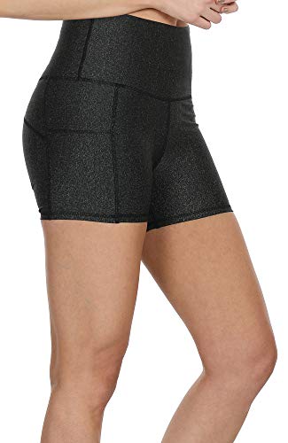 icyzone Pantalón Corto para Mujer para Correr, Mallas Corto (L, Negro) icyzone Pantalón Corto para Mujer para Correr, Mallas Corto (L, Negro)