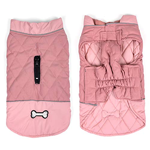 Idepet Chaqueta impermeable para perros Chaqueta cálida de invierno Chaleco, traje de nieve a prueba de viento Ropa para perros Chaleco para mascotas Ropa para perros con orificio para arnés Idepet Chaqueta impermeable para perros Chaqueta cálida de invierno Chaleco, traje de nieve a prueba de viento Ropa para perros Chaleco para mascotas Ropa para perros con orificio para arnés