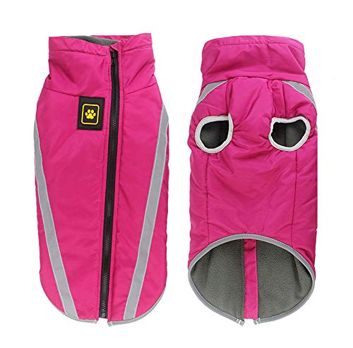 Idepet Impermeable Abrigo para perros Chaqueta abrigadora de invierno, Ropa impermeable para perros al aire libre Traje Chaleco para perros pequeños medianos grandes con orificio para arnés Idepet Impermeable Abrigo para perros Chaqueta abrigadora de invierno, Ropa impermeable para perros al aire libre Traje Chaleco para perros pequeños medianos grandes con orificio para arnés