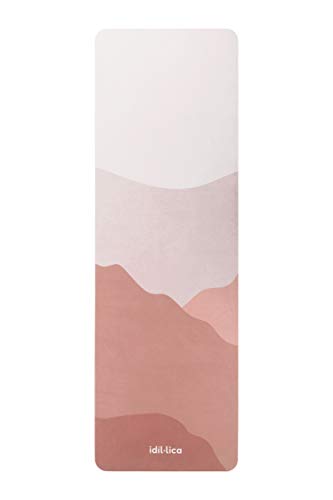 idíl·lica Barcelona | 2021 | Esterilla Yoga Antideslizante Caucho Natural 5mm | 183x61cm | Colchoneta Yoga Ecológica y Plegable | Incluye Correa de Hombro | Alfombra Yoga Profesional | Yoga Mat