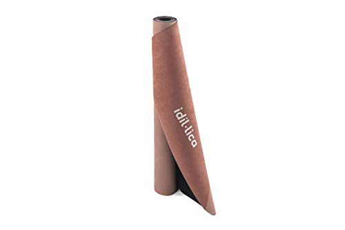 idíl·lica Barcelona | 2021 | Esterilla Yoga Antideslizante Caucho Natural 5mm | 183x61cm | Colchoneta Yoga Ecológica y Plegable | Incluye Correa de Hombro | Alfombra Yoga Profesional | Yoga Mat