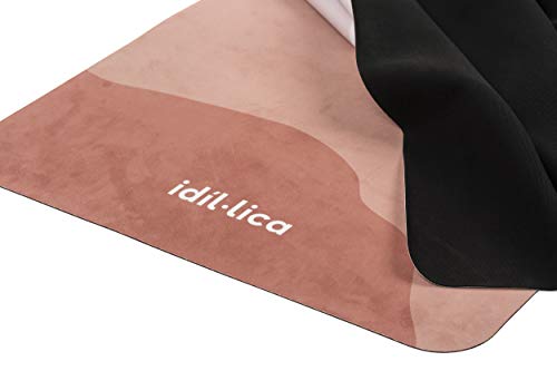idíl·lica Barcelona | 2021 | Esterilla Yoga Antideslizante Caucho Natural 5mm | 183x61cm | Colchoneta Yoga Ecológica y Plegable | Incluye Correa de Hombro | Alfombra Yoga Profesional | Yoga Mat