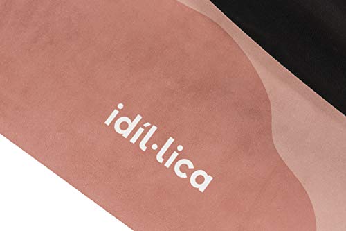 idíl·lica Barcelona | 2021 | Esterilla Yoga Antideslizante Caucho Natural 5mm | 183x61cm | Colchoneta Yoga Ecológica y Plegable | Incluye Correa de Hombro | Alfombra Yoga Profesional | Yoga Mat