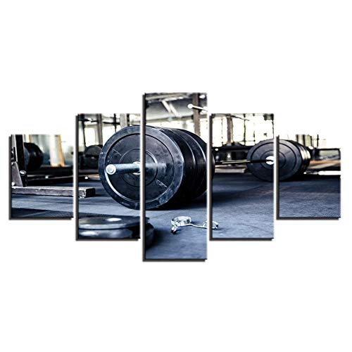 IDzf 5 Pinturas En Lienzo Pinturas En Lienzo Arte De La Pared Decoración para El Hogar Sala De Estar 5 Piezas Halterofilia Deportes Gimnasio Fitness Carteles HD Impresiones Imágenes IDzf 5 Pinturas En Lienzo Pinturas En Lienzo Arte De La Pared Decoración para El Hogar Sala De Estar 5 Piezas Halterofilia Deportes Gimnasio Fitness Carteles HD Impresiones Imágenes