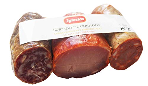 IGLESIAS - Lote Lomo Embuchado, Chorizo Extra y Salchichón Extra de 700g