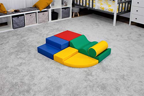 IGLU 6 XL Bloques de Espuma Figuras de Construcción Juguete para Aprendizaje Creativo Infantil Conjunto de Cubos Multicolores