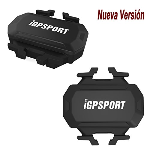 iGPSPORT C61 (versión española) - Sensor de Cadencia inalámbrico Ant+ / 2.4G y Bluetooth 4.0 Ciclismo y Bicicleta. Compatible con Ciclo computadores GPS Garmin, Bryton, Sigma. IPX7. Sin imanes