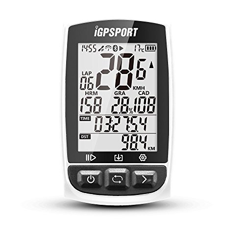 iGPSPORT Ciclocomputadores GPS Ant+ Función iGS50E Computadora Bicicleta Inalámbrica Ciclismo Cuentakilometros Bici - Blanco