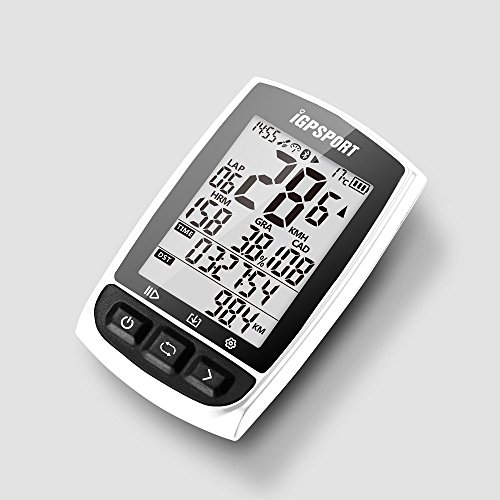 iGPSPORT Ciclocomputadores GPS Ant+ Función iGS50E Computadora Bicicleta Inalámbrica Ciclismo Cuentakilometros Bici - Blanco